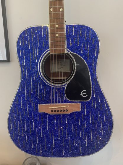 Midnight Rain custom Rhinestone Epiphone Guitar