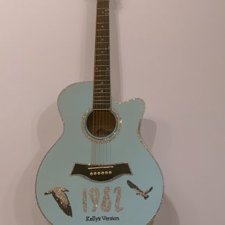 Made To Order Parlour Size Custom Rhinestone Seagull Design Guitar With Name and Year
