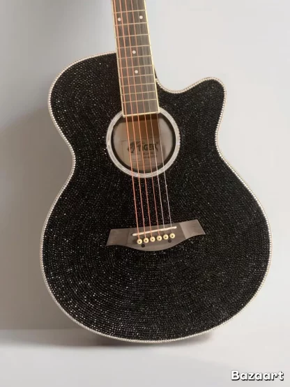 Made to Order Custom Block Colour Rhinestone Guitars